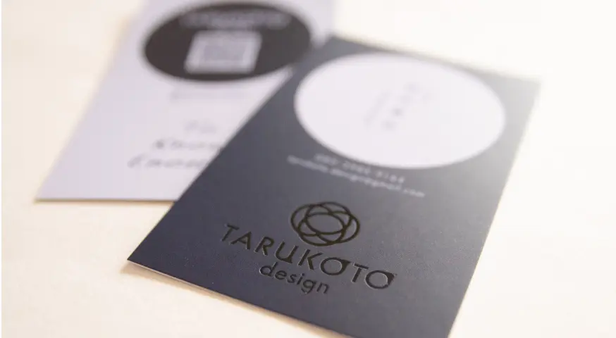 TARUKOTOdesignで制作した名刺のデザイン